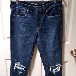 American Eagle Outfitters Distressed Tomgirl Jeans